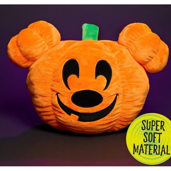 Disney Mickey Halloween Pumpkin Head Plush, 12" - Picture 3 of 5